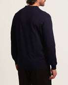 Tahari Men's Long Sleeve Rib Cuff Polo Sweater | JANE + MERCER