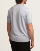 Tahari Men's Short Sleeve Button Sweater Polo | JANE + MERCER