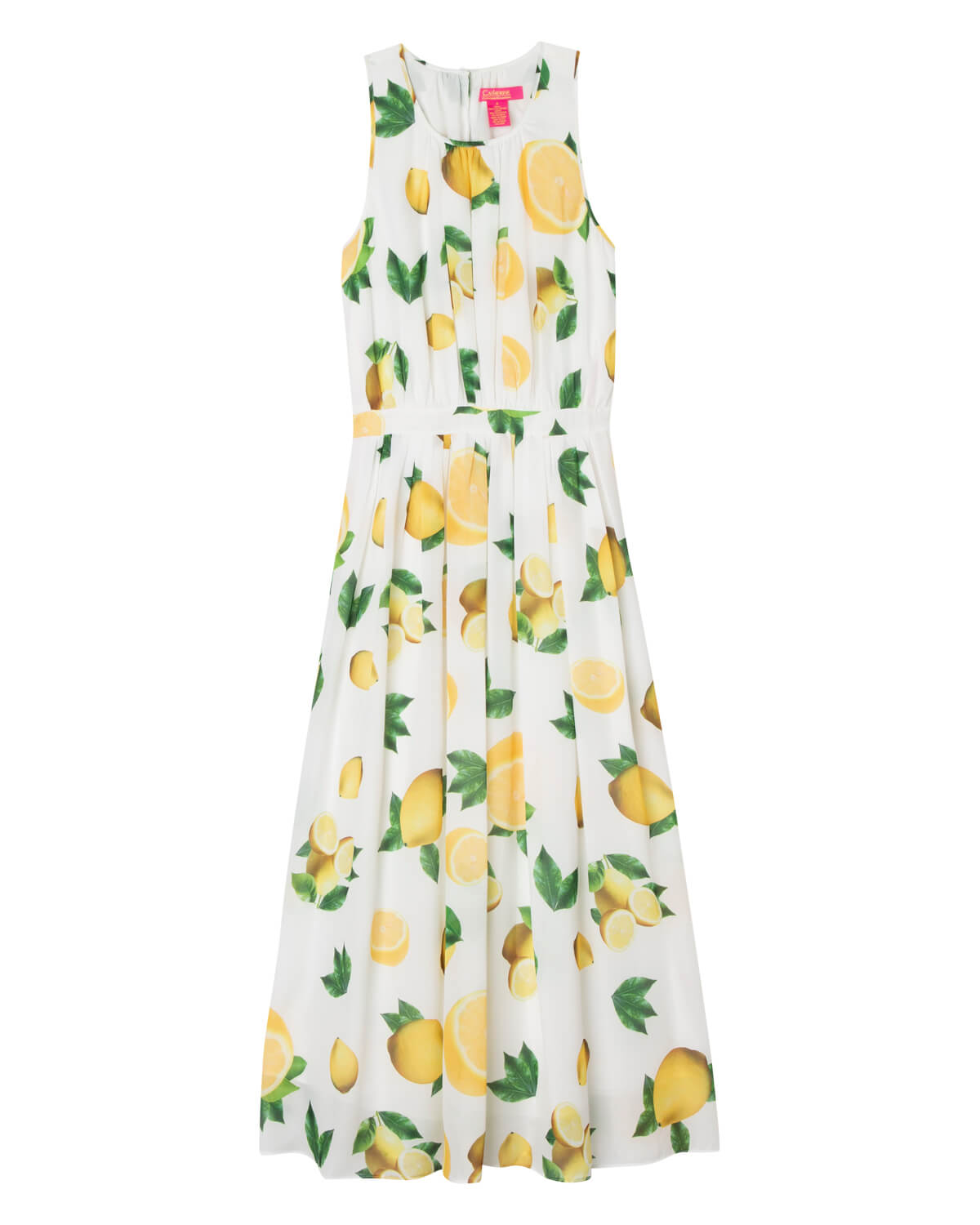 Catherine Malandrino Lemon Floral Fit + Flare Midi Dress | JANE + MERCER