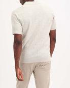 Men's Textured Pullover Sweater Polo | Magaschoni | JANE + MERCER