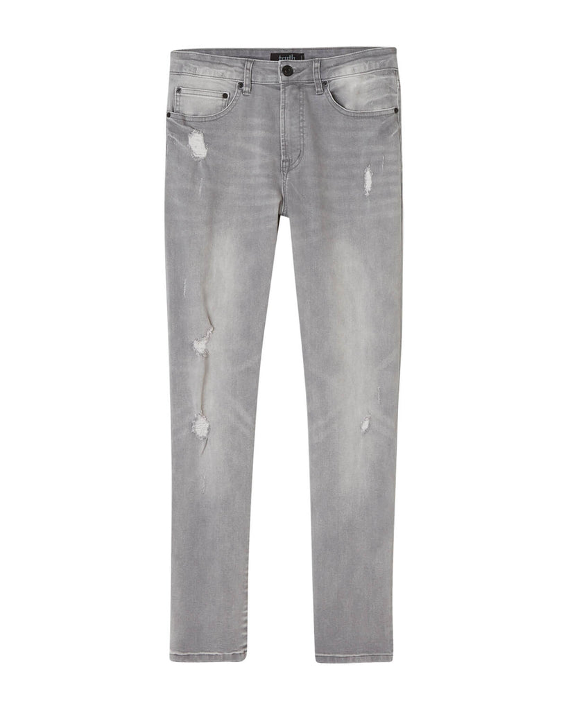 Men's Skinny 5-Pocket Denim Jeans, Grey Wash | Truth