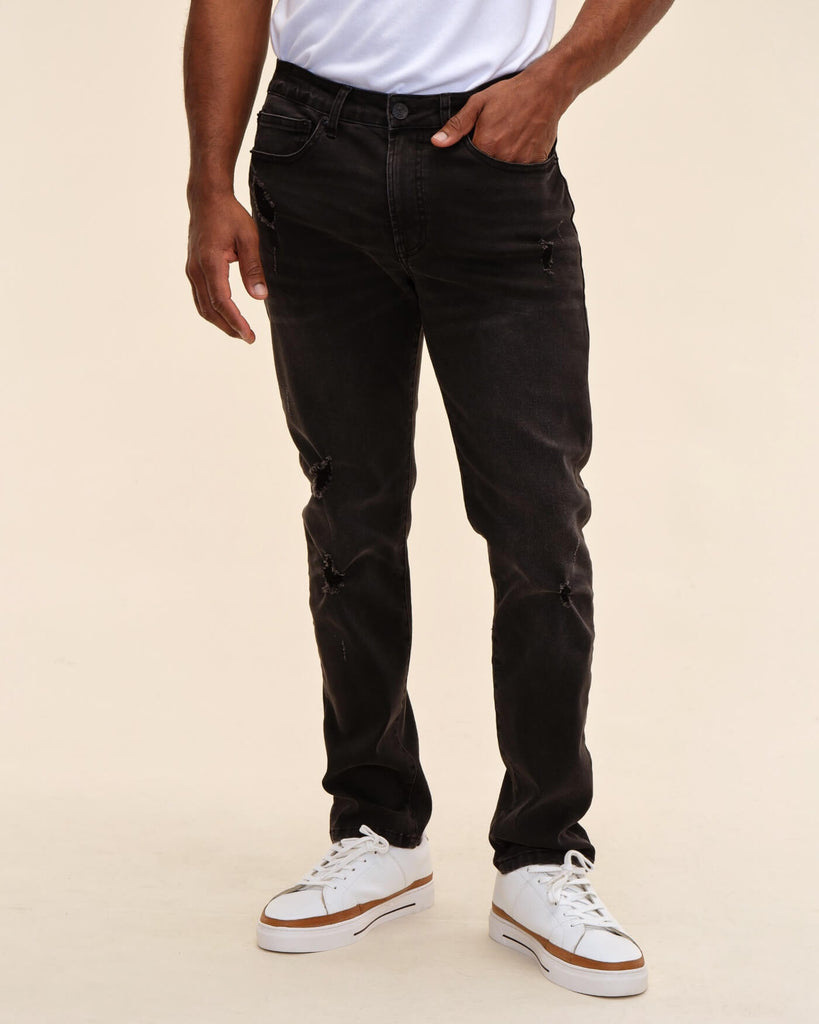 Men's Skinny 5-Pocket Denim Jeans, Black | Truth
