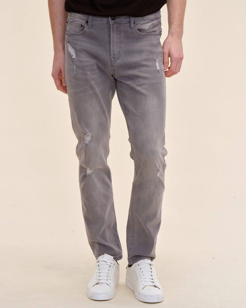 Men's Skinny 5-Pocket Denim Jeans, Grey Wash | Truth