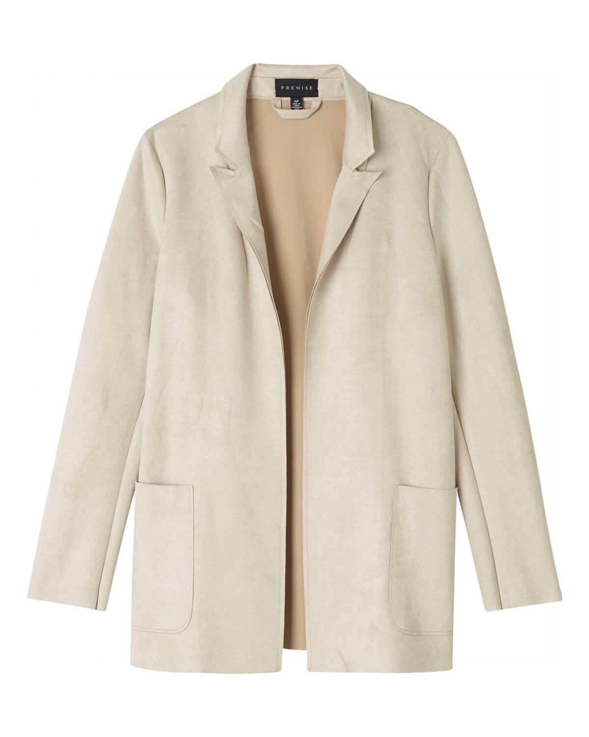 Premise Women s Faux Suede Peak Lapel Blazer