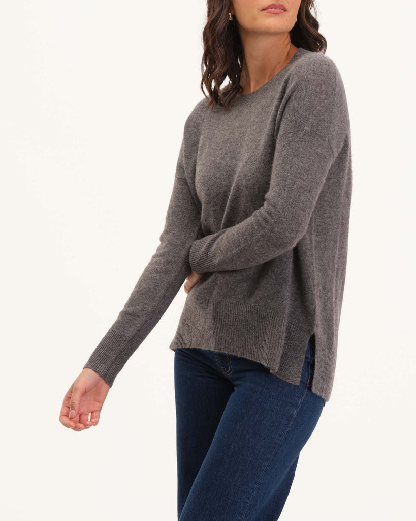 Classic Cashmere Crewneck Sweater | T Tahari Light Rosemary / Xs