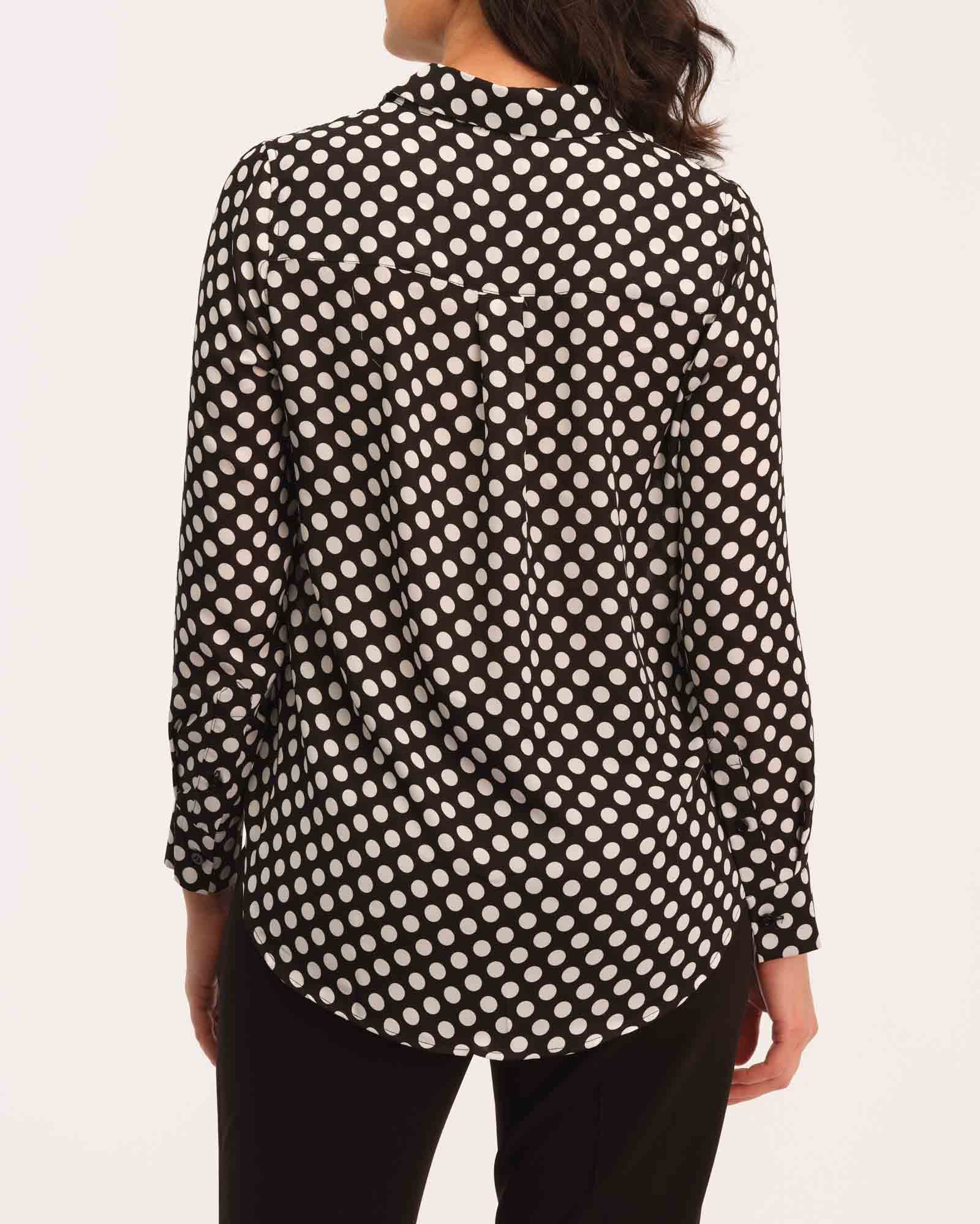 Shop T Tahari Women's Button Down Woven Print Blouse | JANE + MERCER