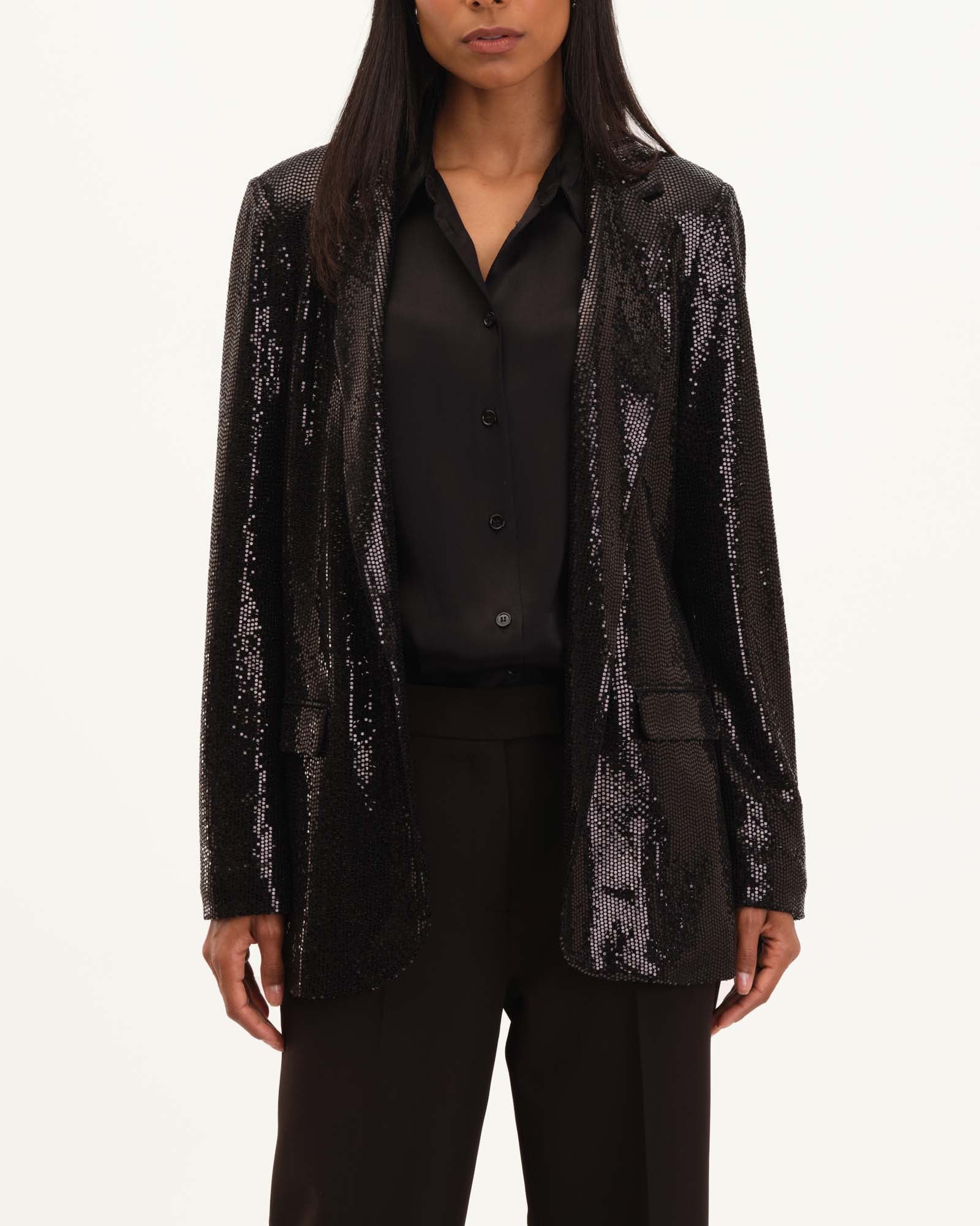 Shop Sequined Notch Collar Blazer | T Tahari | JANE + MERCER