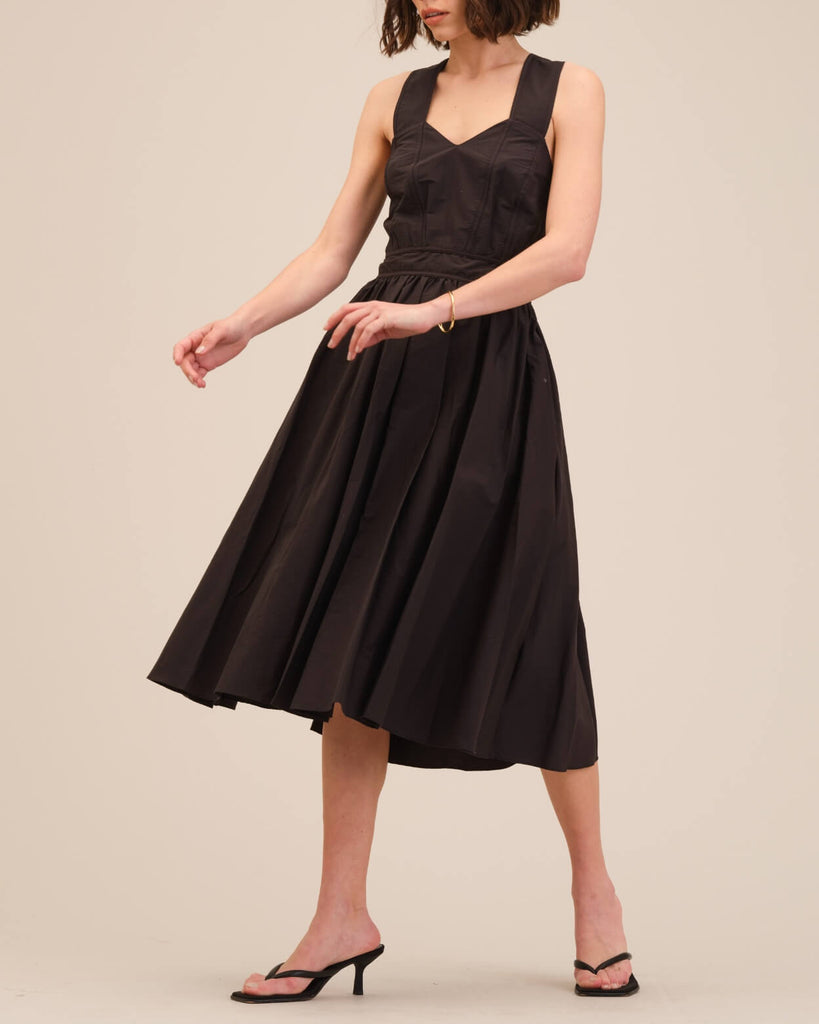Crisscross Back Midi Dress | T Tahari