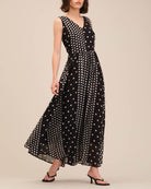 Shop Polka Dot Maxi Dress | T Tahari | JANE + MERCER