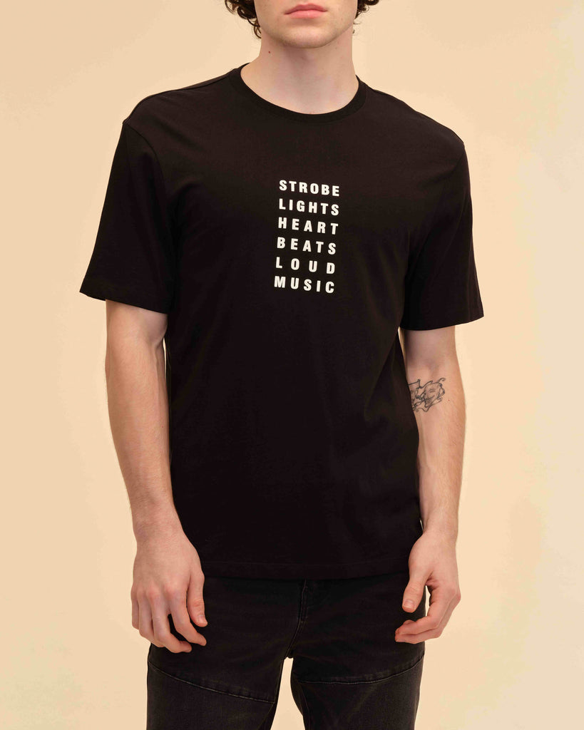 Short Sleeve Regular Fit Strobe Lights T-Shirt | Industry Men's