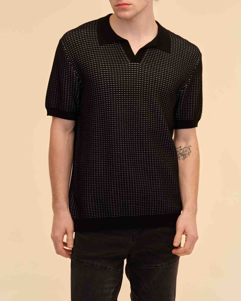 Men's Contrast Collar Sweater Polo | Truth