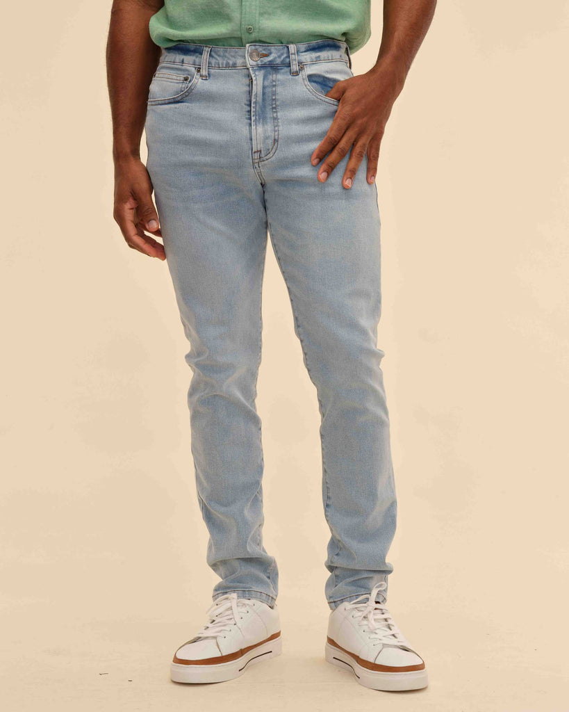 Men's Skinny Fit Light Wash Stretch Jeans | Truth