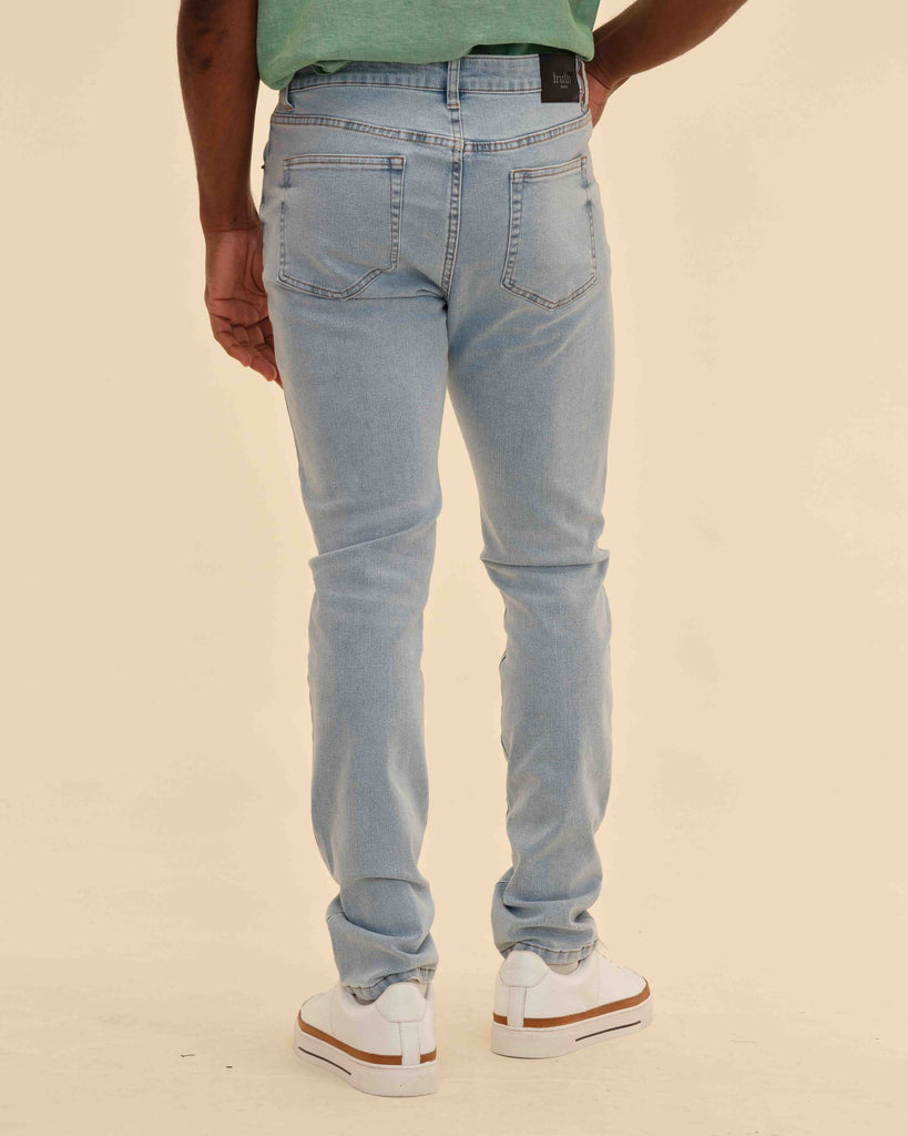 Men's Skinny Fit Stretch Jeans, Light Wash | Truth